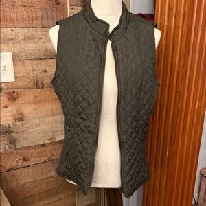 New Directions Olive Quilted Vest